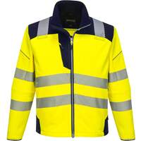 Portwest PW3 Hi-Vis Softshell Jacket - Yellow/Navy