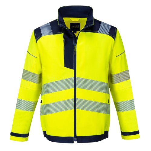 Portwest PW3 Hi-Vis Work Jacket - Yellow/Navy