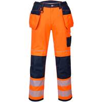 Portwest PW3 Hi-Vis Holster Work Trouser - Orange/Navy Short