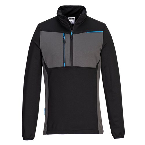 Portwest WX3 Half Zip Tech Fleece - Black