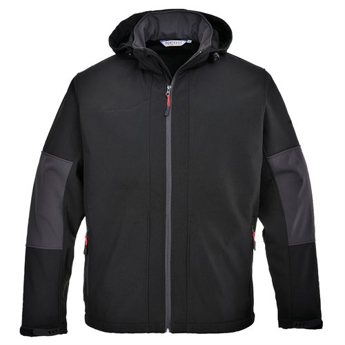 Portwest Softshell with Hood (3L) - Black