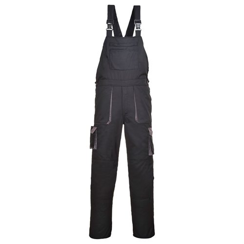 Portwest Texo Contrast Bib & Brace - Black