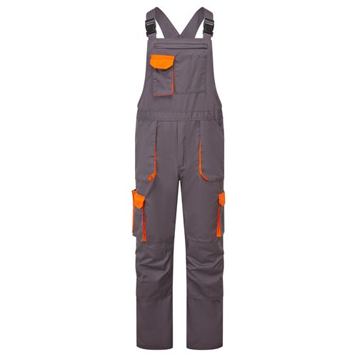 Portwest Texo Contrast Bib & Brace - Grey