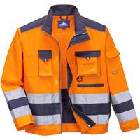 Portwest Lille Hi-Vis Jacket - Orange/Navy