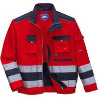 Portwest Lille Hi-Vis Jacket - Red/Navy