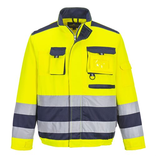 Portwest Lille Hi-Vis Jacket - Yellow/Navy