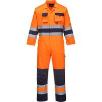 Portwest Nantes Hi-Vis Coverall - Orange/Navy