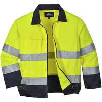 Portwest Madrid Hi-Vis Jacket - Yellow/Navy