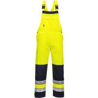 Portwest Girona Hi-Vis Bib & Brace - Yellow/Navy