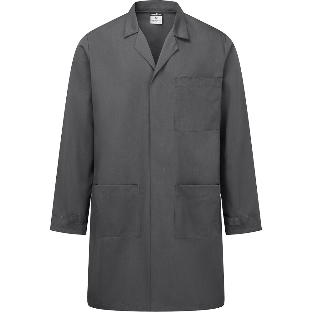 Portwest Grey Anti-Static Esd Coat - Zoom - Xxl