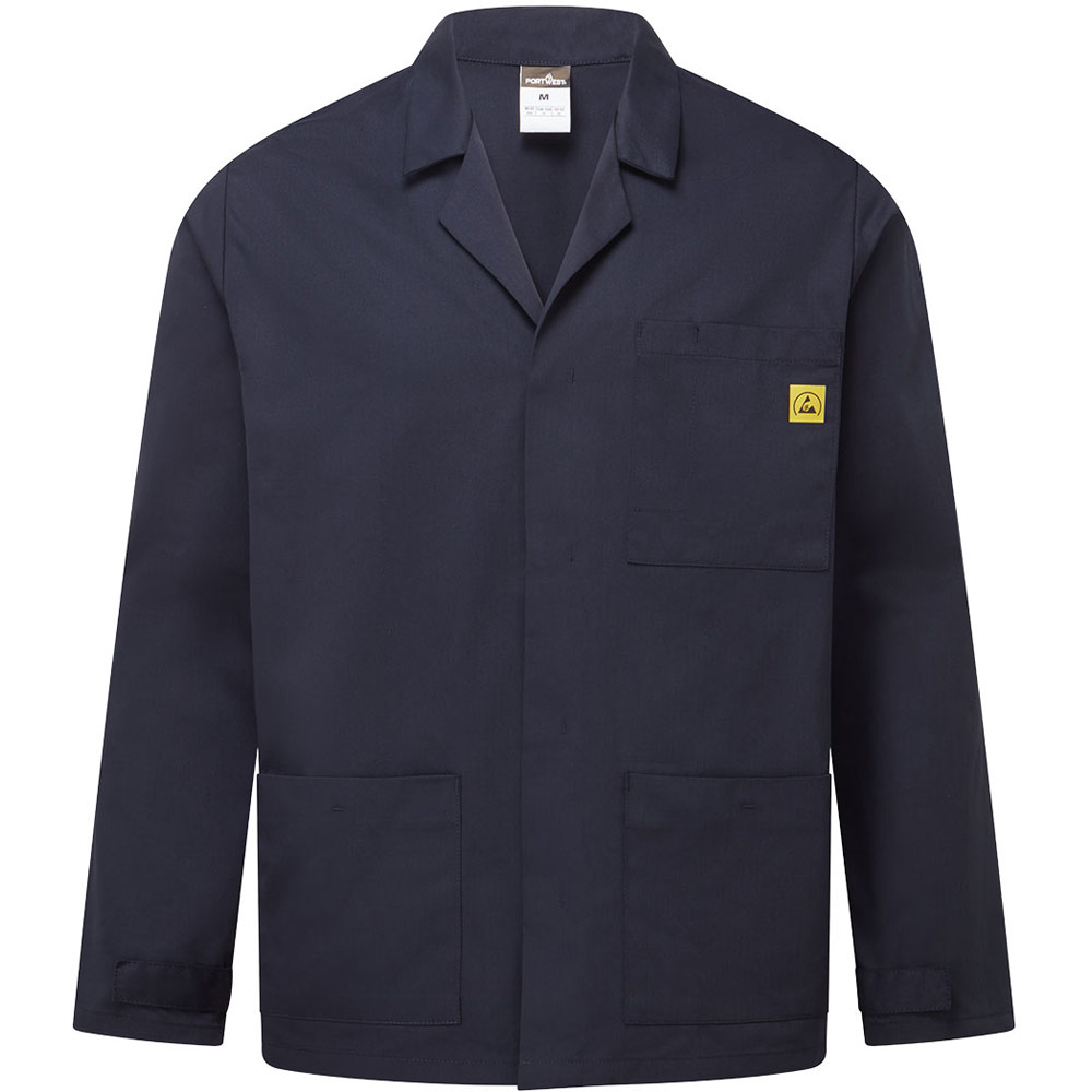 Portwest Dark Anti-Static Esd Lab Jacket - Navy - 3XL