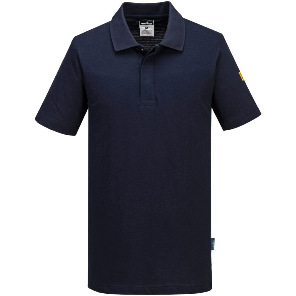 Portwest Dark Anti-Static Esd Polo Shirt S/S - Navy - 5XL