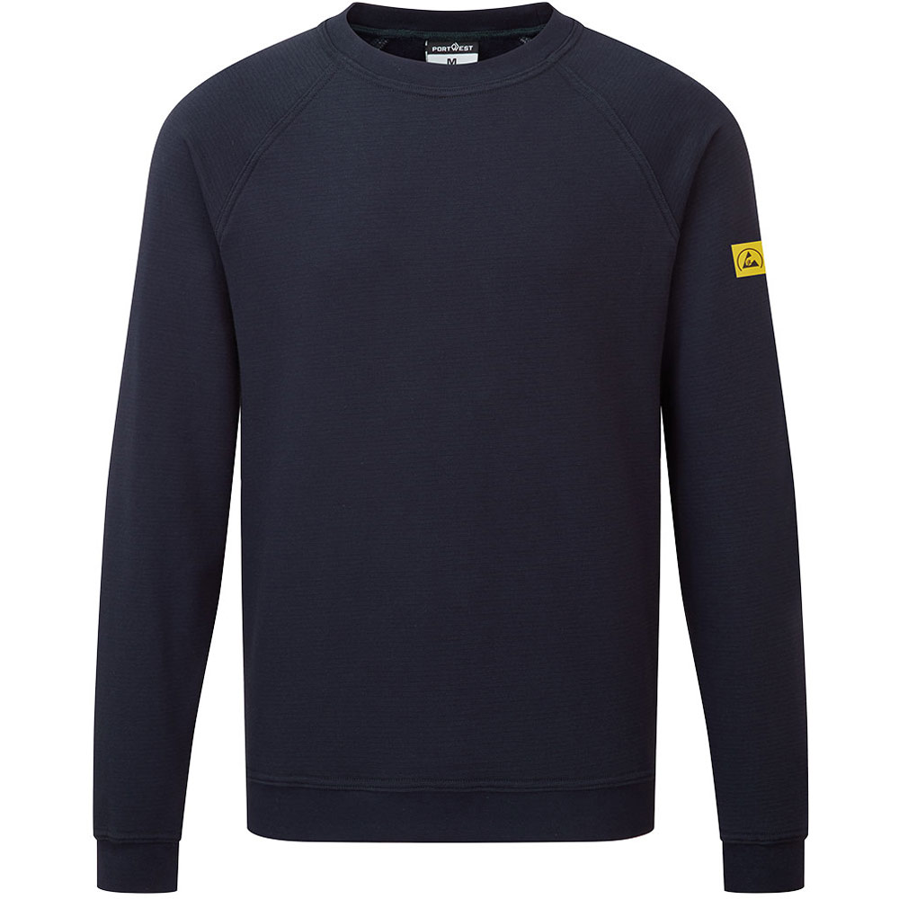 Portwest Dark Anti-Static Esd Sweatshirt - Navy - 5XL