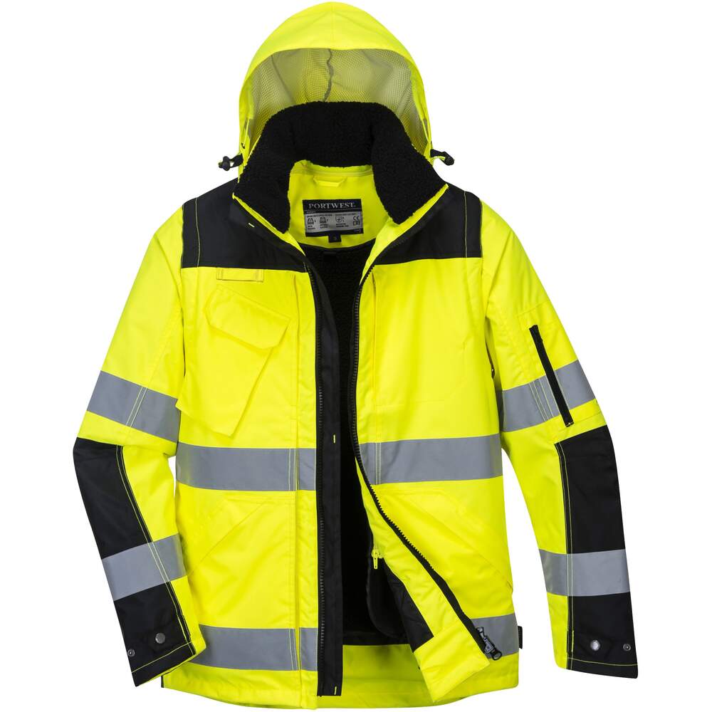 Portwest Pro Hi-Vis 3-in-1 Jacket - Yellow/Black | The PPE Online Shop