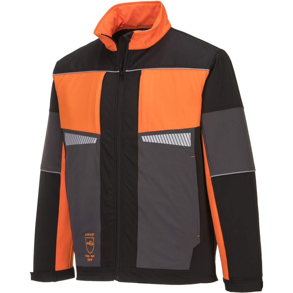 Portwest Oak Professional Chainsaw Jacket - Black/Orange | The PPE ...