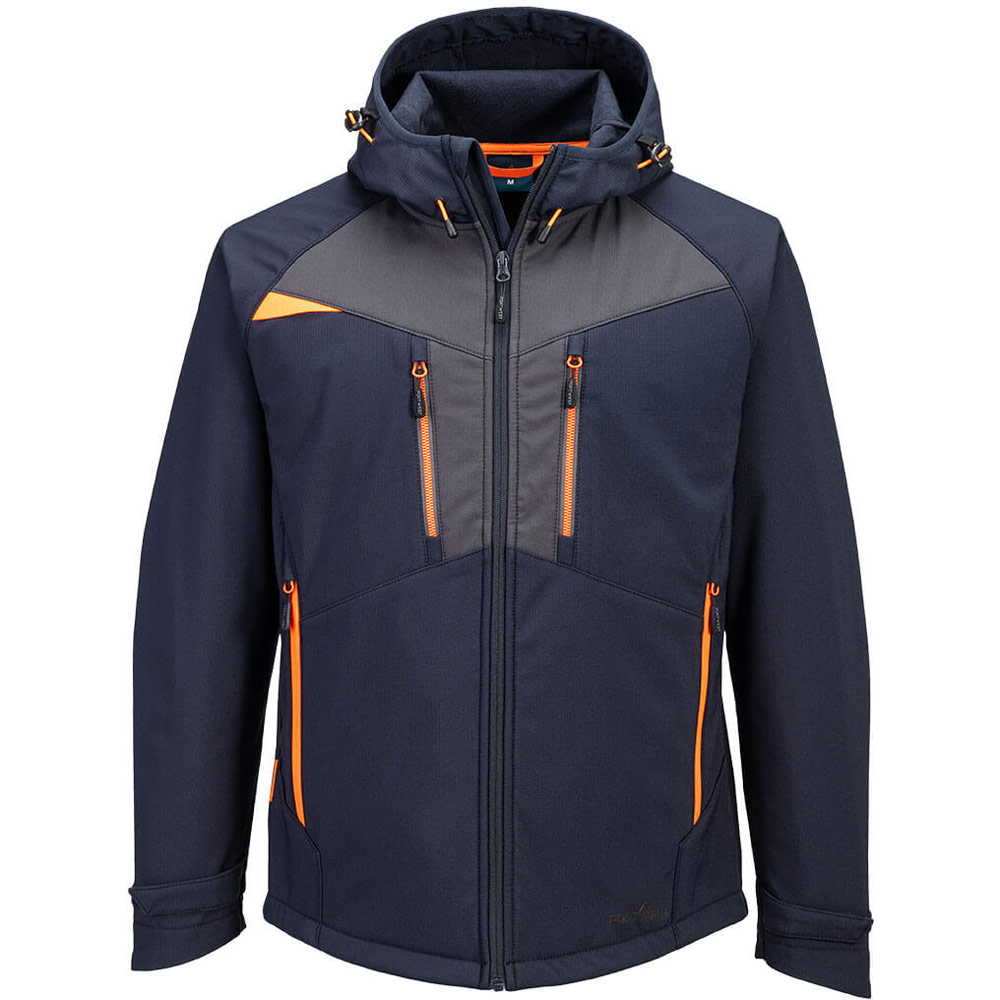 Portwest Dark Dx4 Hooded Softshell (3L) - Navy - Small