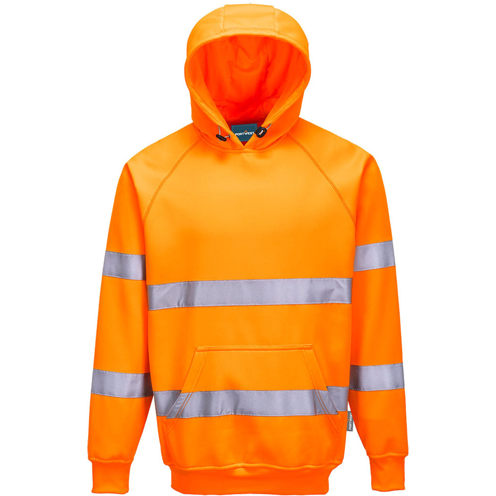 Portwest Orange Es1 Essential Hi-Vis Hooded Sweatshirt - Medium