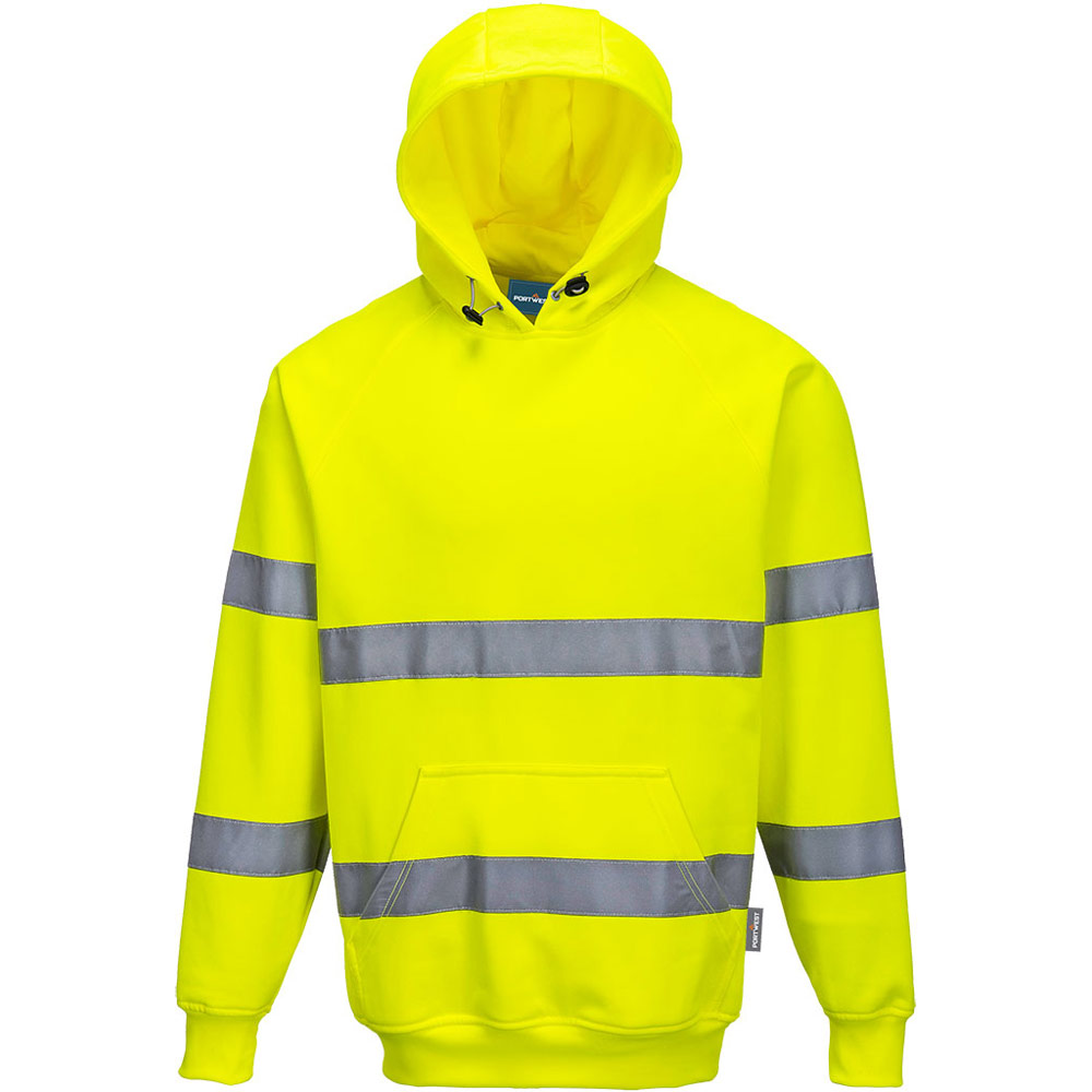 Portwest Yellow Es1 Essential Hi-Vis Hooded Sweatshirt - Xl