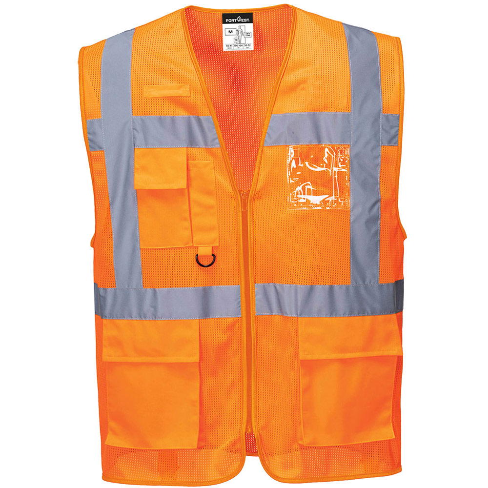 Portwest Orange Es1 Essential Hi-Vis Mesh Executive Vest - 5XL