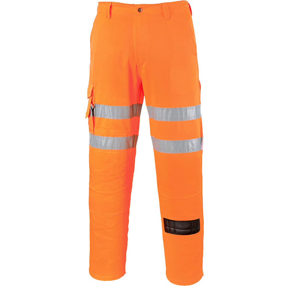 Portwest Orange Es1 Essential Hi-Vis Combat Trouser - 36 Short