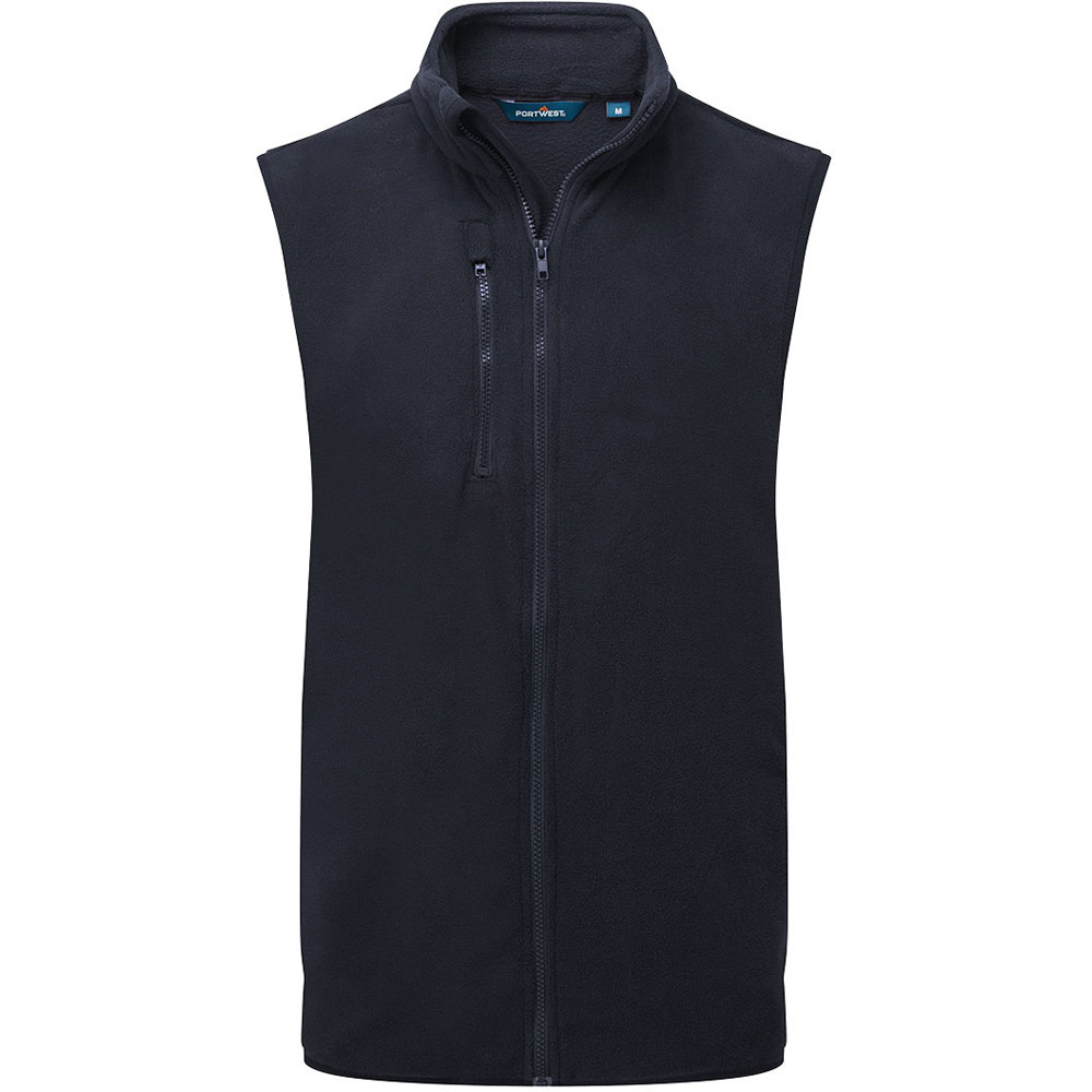 Portwest Dark Eco Fleece Gilet - Navy - Medium