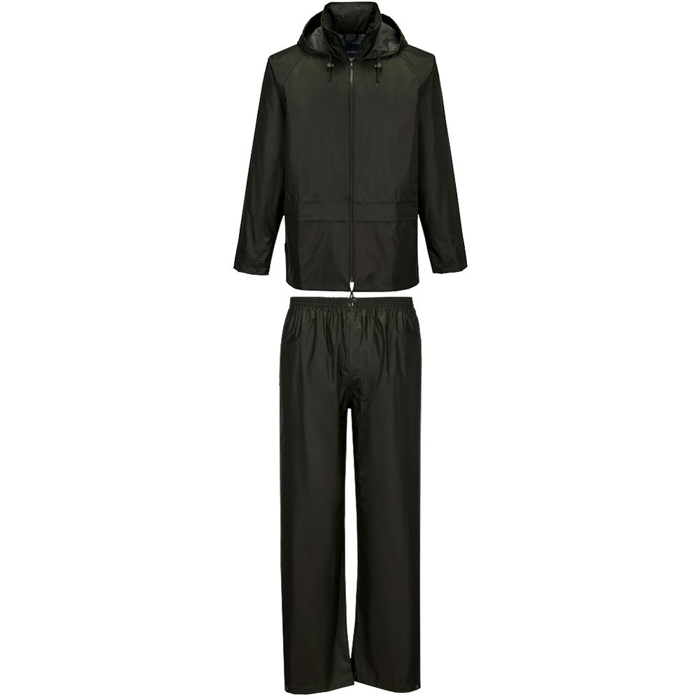 Portwest Essentials Rainsuit (2 Piece Suit) - Forest Nights - 4XL