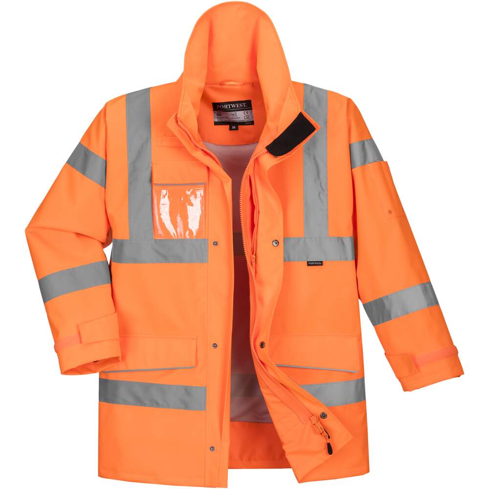 Photos - Safety Equipment Portwest Extreme Parka Jacket - Orange - XL S590ORRXL 