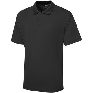 Supertouch Bird Eye Polo Shirt - Black