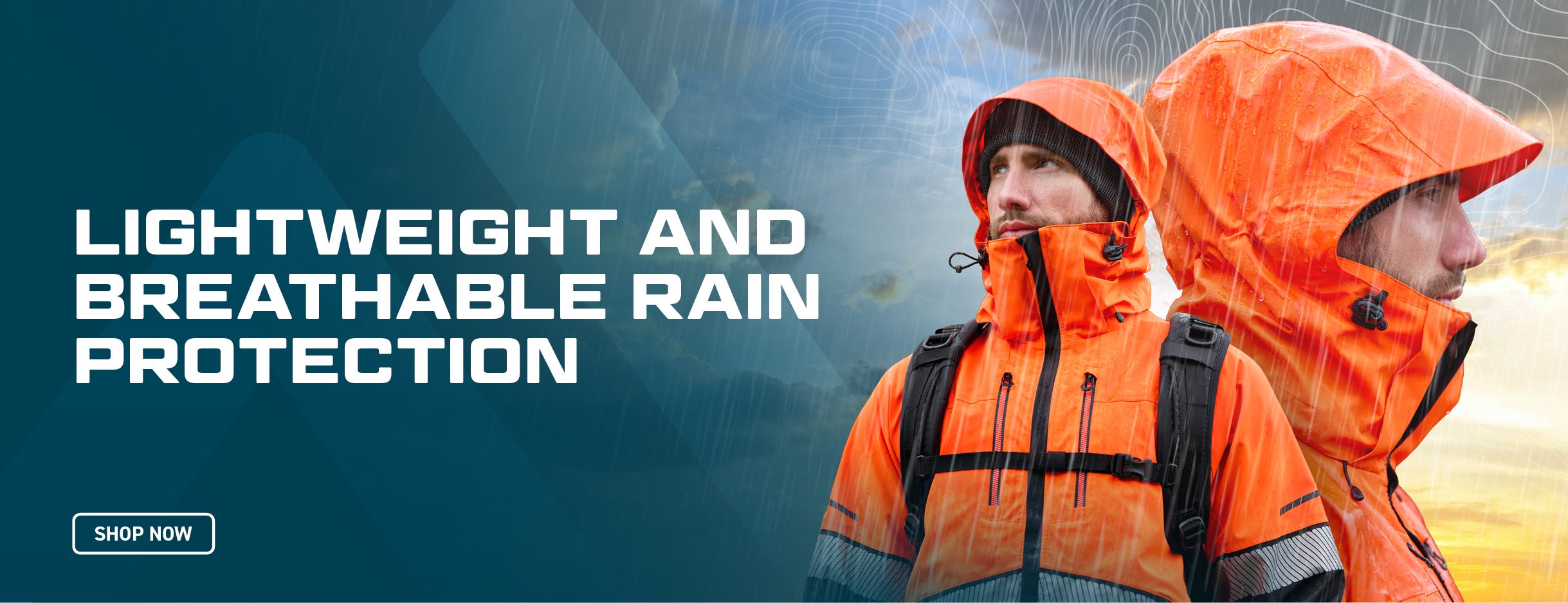 Portwest lightweight and breathable rain protection