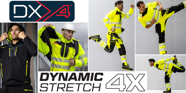 Portwest's DX4 Range - Dynamic Stretch 4X