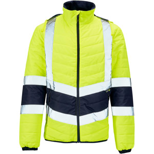 Supertouch Hi Vis 2 Tone Puffer Jacket - Yellow