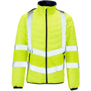 Supertouch Hi Vis Puffer Jacket - Yellow