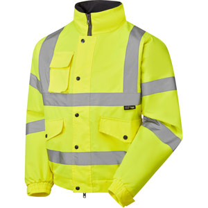 Supertouch Fleece Lined Bomber Jacket - Yellow