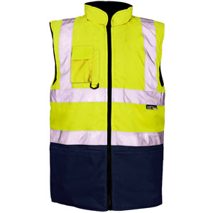 Supertouch 2 Tone Bodywarmer - Yellow/Navy