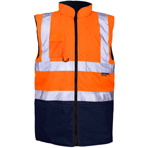 Supertouch 2 Tone Bodywarmer - Orange/Navy