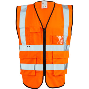 Supertouch Hi Vis Executive Vest - Orange