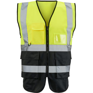 Supertouch Hi Vis 2 Tone Executive Vest - Yellow/Black