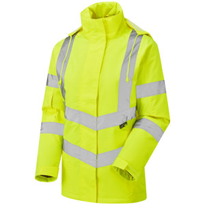 Supertouch Ladies Hi Vis Kamela Padded Jacket - Yellow