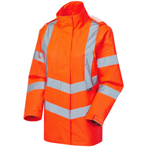 Supertouch Ladies Hi Vis Sophia Lightweight Jacket - Orange