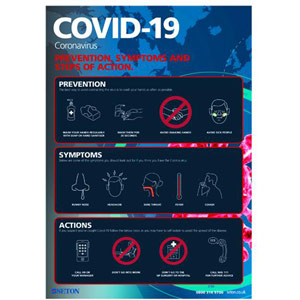 A3 COVID-19 Prevention Symptoms S/A Vinyl - FA063A3SAV