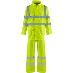 Supertouch Hi-Vis Lite Rainsuit - Yellow