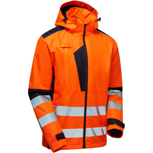 Supertouch Hi Vis System Eco Insulated Jacket - Orange/Navy