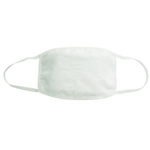 4 Layer Reusable White Cloth Masks - 5x7in (Pack of 5)