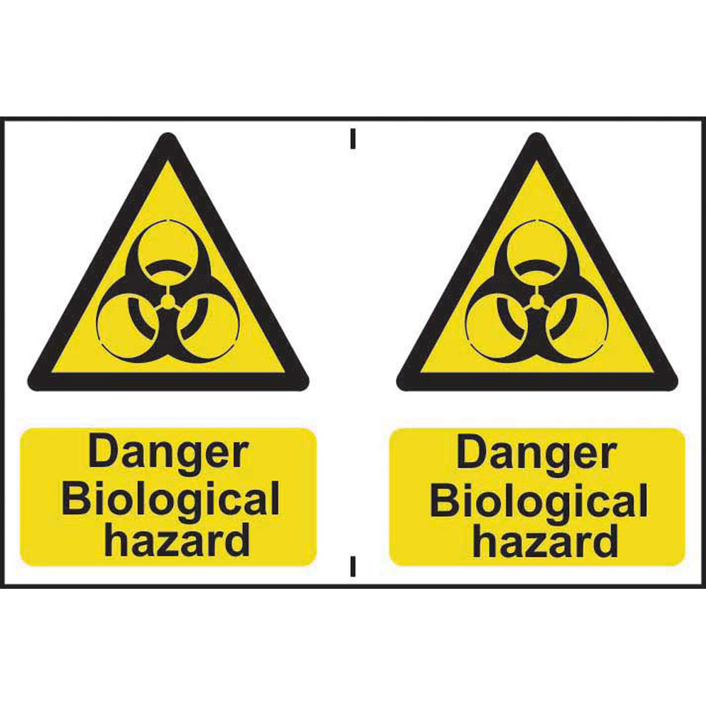 DANGER Biological hazard Warning Sign 300 x 200mm Safety Signs 