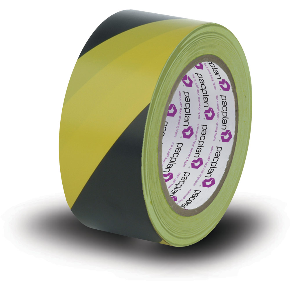 Yellow And Black Floor Masking Tape 18 Rolls X 33 Meters The Ppe