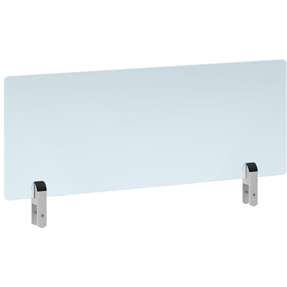 Clear Acrylic Desktop Screen Topper - 800x300mm (White Brackets) | The ...