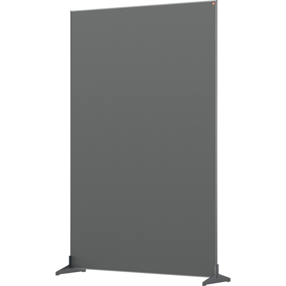 Nobo Impression Grey Pro Free Standing Room Divider Screen Felt Surface